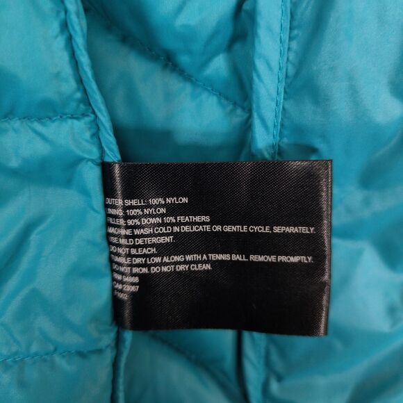 BERNARDO Goose Down Women's S Blue Full Zip Puffer Vest, Pockets Gorpcore - Picture 5 of 5